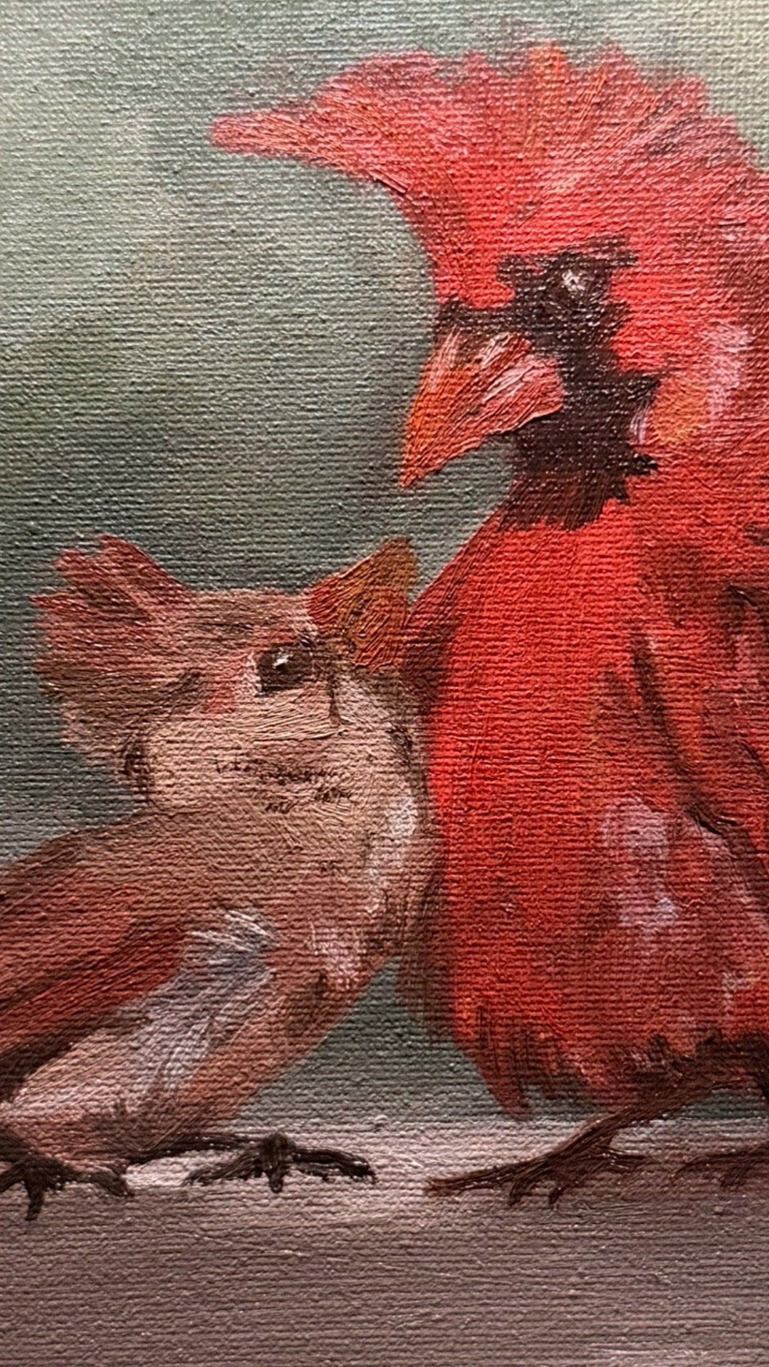“Cardinal Love” Original | Oil on Canvas